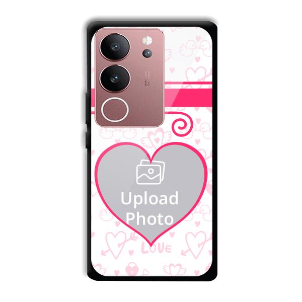 Hearts Customized Printed Back Cover for Vivo V29 5G