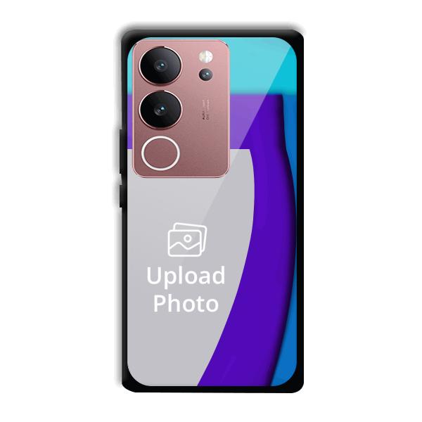 Blue Waves Customized Printed Back Cover for Vivo V29 5G