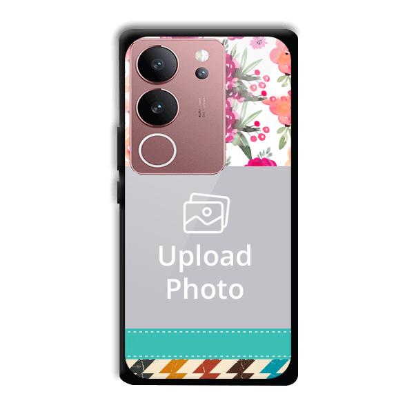 Water Color Painting Customized Printed Back Cover for Vivo V29 5G