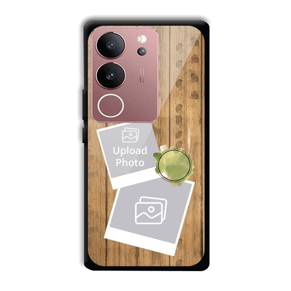 Wooden Photo Collage Customized Printed Back Cover for Vivo V29 5G