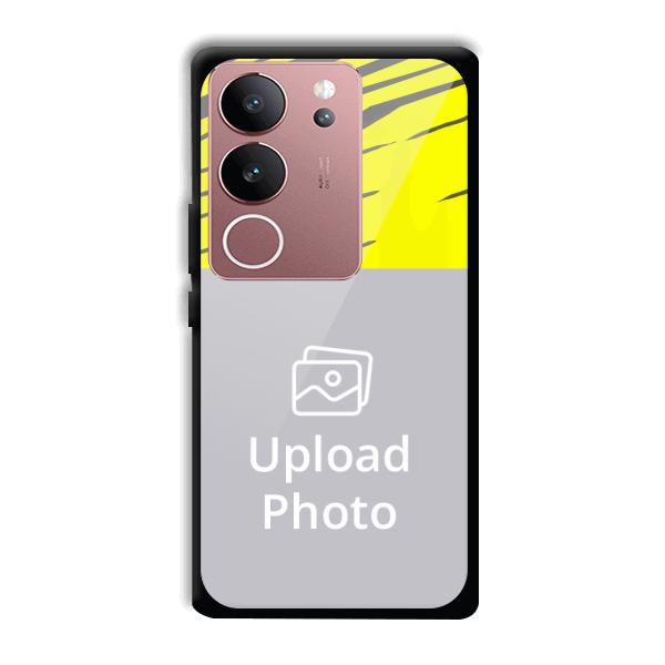 Yellow Lines Customized Printed Back Cover for Vivo V29 5G