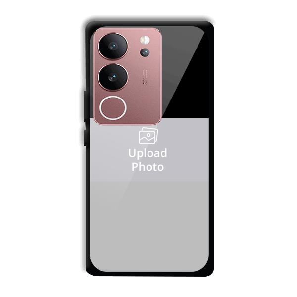 Black & Grey Customized Printed Back Cover for Vivo V29 5G