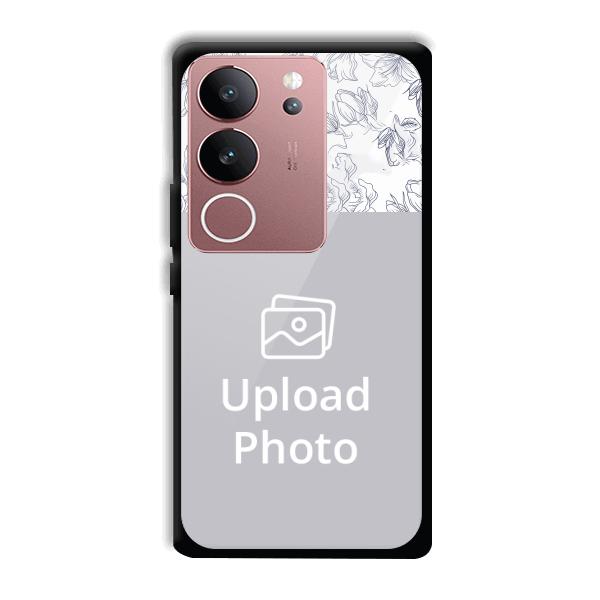 Flowers Customized Printed Back Cover for Vivo V29 5G