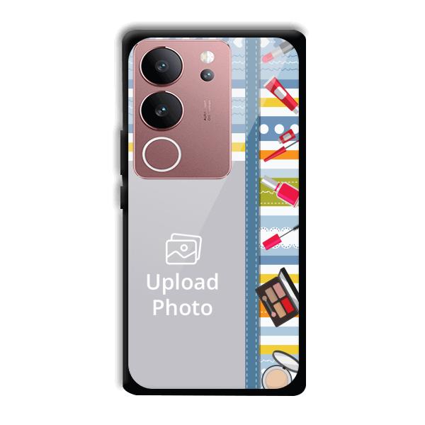 Makeup Theme Customized Printed Back Cover for Vivo V29 5G