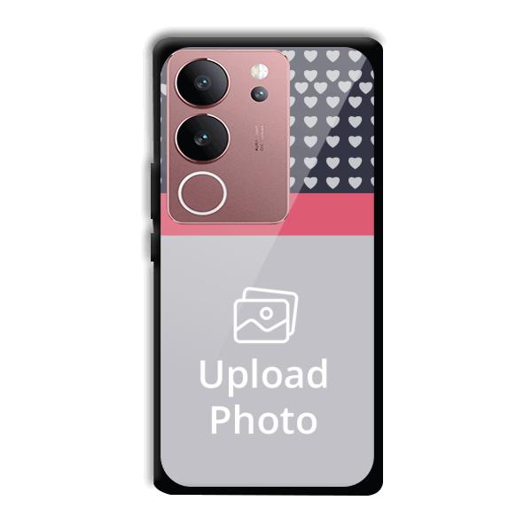 Hearts Customized Printed Back Cover for Vivo V29 5G