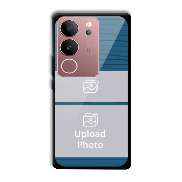 Dark Blue Customized Printed Back Cover for Vivo V29 5G