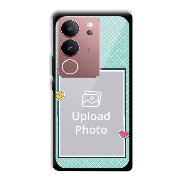 Sky Blue Customized Printed Back Cover for Vivo V29 5G