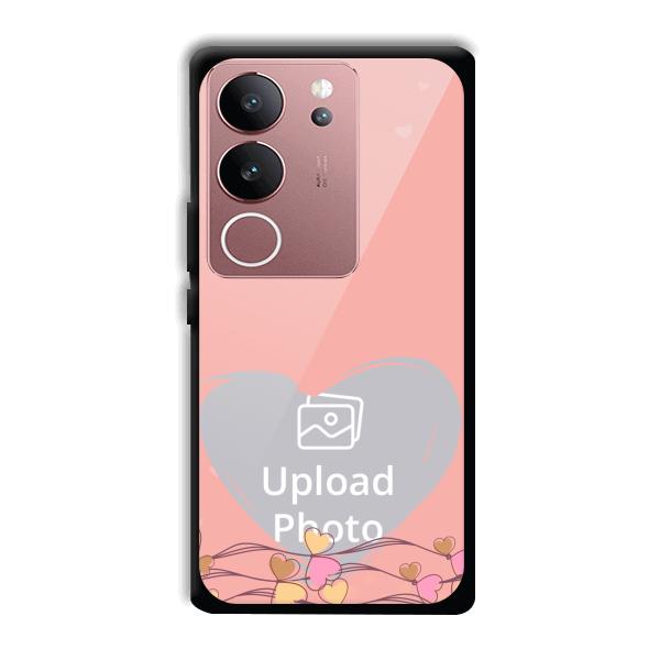 Small Hearts Customized Printed Back Cover for Vivo V29 5G