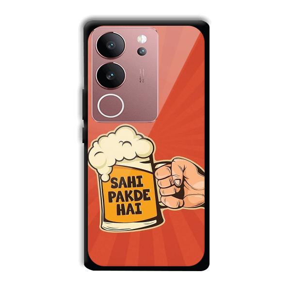 Sahi Pakde Hai Phone Customized Printed Back Cover for Vivo V29 5G