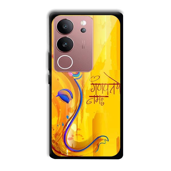 Ganpathi Prayer Phone Customized Printed Back Cover for Vivo V29 5G