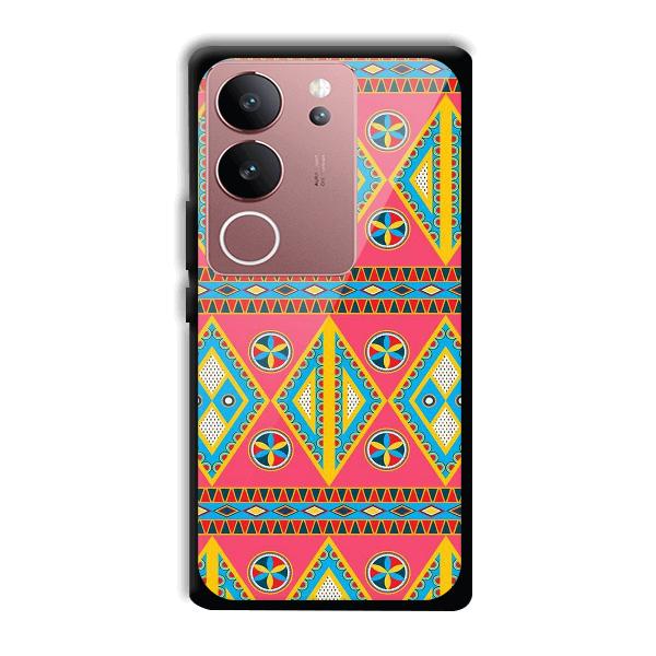 Colorful Rhombus Phone Customized Printed Back Cover for Vivo V29 5G