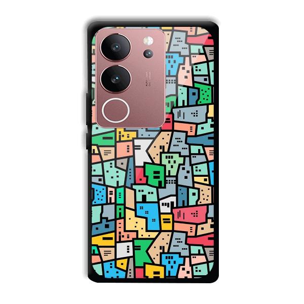 Small Homes Phone Customized Printed Back Cover for Vivo V29 5G