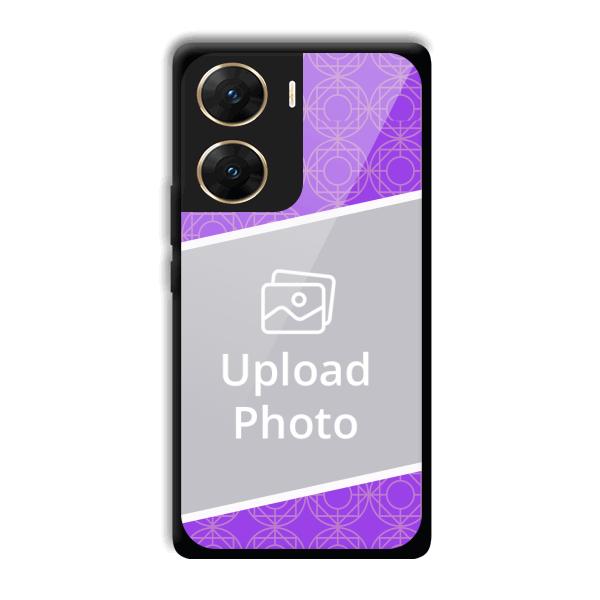 Purple Design Customized Printed Back Cover for Vivo V29e