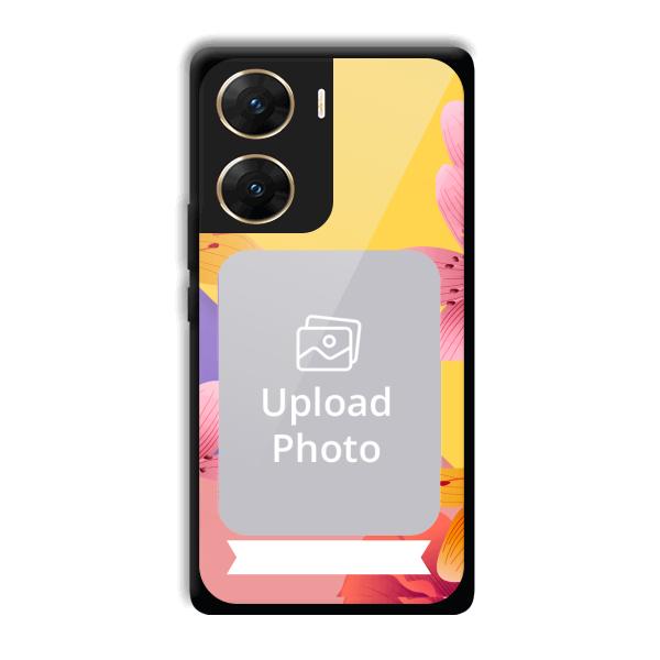 Colorful Flowers Customized Printed Back Cover for Vivo V29e