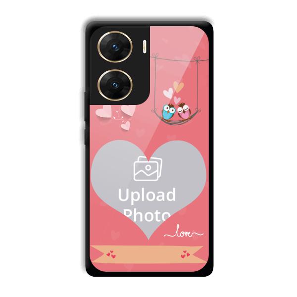 Love Birds Design Customized Printed Back Cover for Vivo V29e