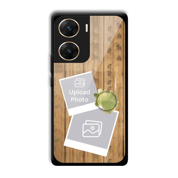 Wooden Photo Collage Customized Printed Back Cover for Vivo V29e