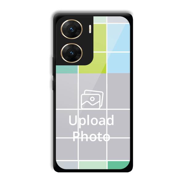 Grid Customized Printed Back Cover for Vivo V29e