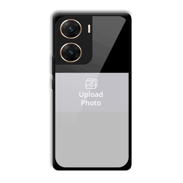 Black & Grey Customized Printed Back Cover for Vivo V29e