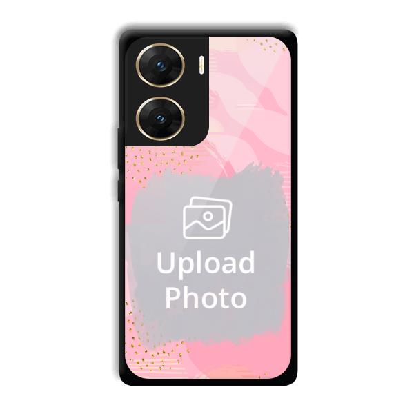 Sparkly Pink Customized Printed Back Cover for Vivo V29e