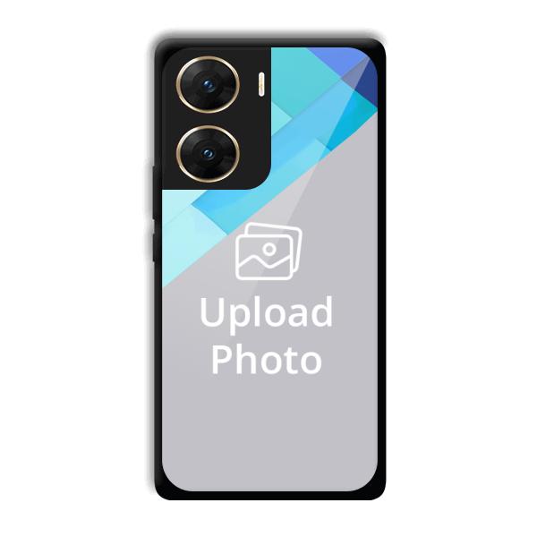 Bluish Patterns Customized Printed Back Cover for Vivo V29e