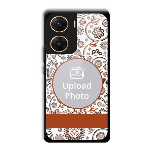 Henna Art Customized Printed Back Cover for Vivo V29e