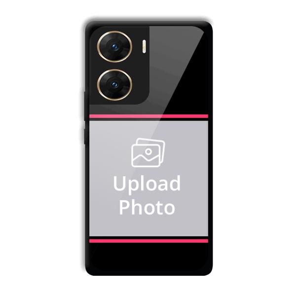 Pink Lines Customized Printed Back Cover for Vivo V29e
