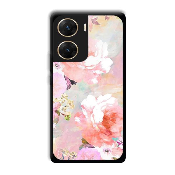 Floral Canvas Phone Customized Printed Back Cover for Vivo V29e