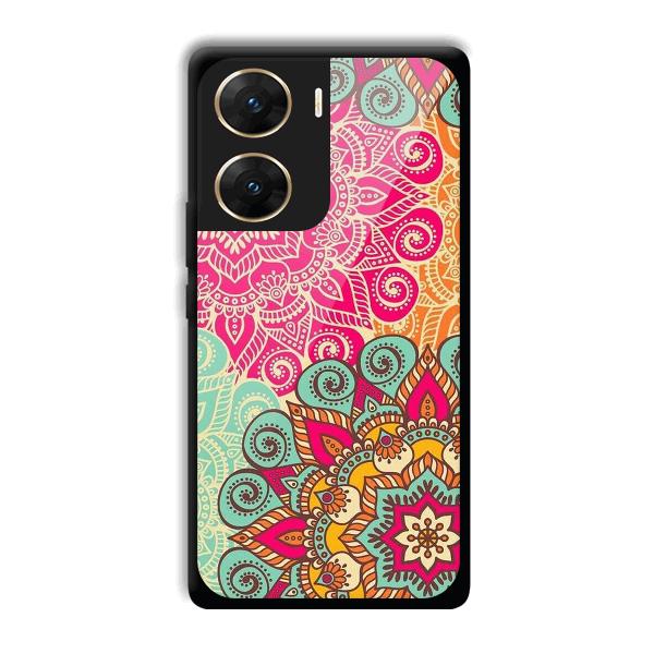 Floral Design Phone Customized Printed Back Cover for Vivo V29e