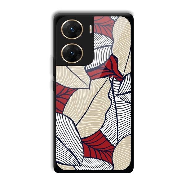 Leafy Pattern Phone Customized Printed Back Cover for Vivo V29e