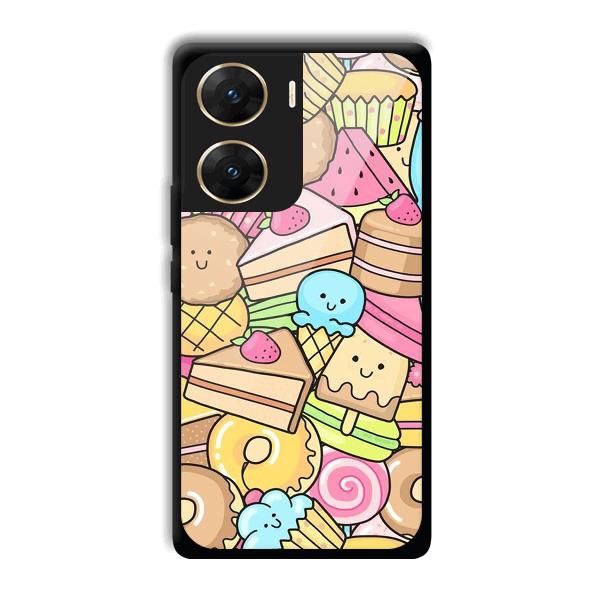 Love Desserts Phone Customized Printed Back Cover for Vivo V29e