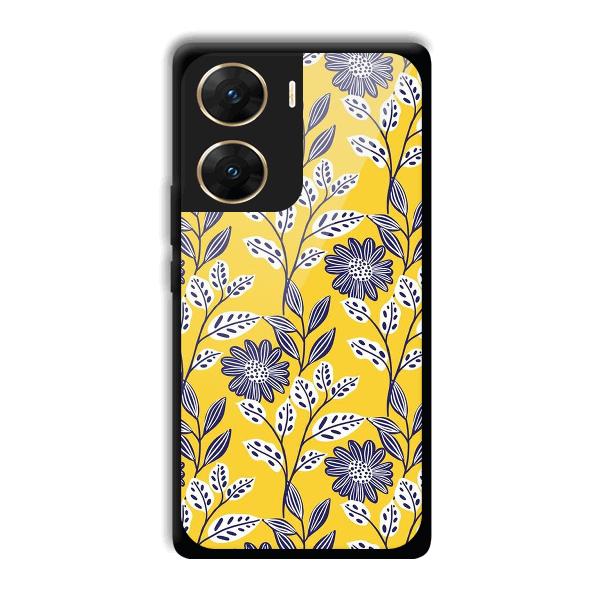 Yellow Fabric Design Phone Customized Printed Back Cover for Vivo V29e