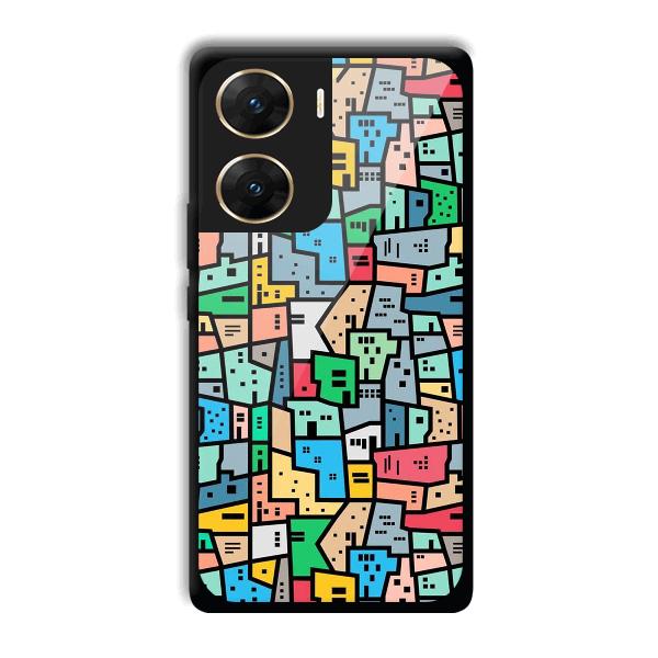 Small Homes Phone Customized Printed Back Cover for Vivo V29e