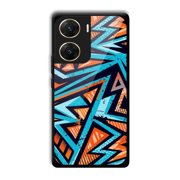 Zig Zag Pattern Phone Customized Printed Back Cover for Vivo V29e