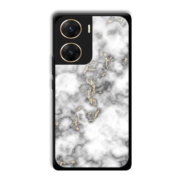 Grey White Design Phone Customized Printed Back Cover for Vivo V29e