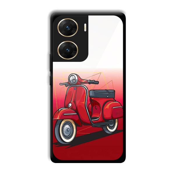 Red Scooter Phone Customized Printed Back Cover for Vivo V29e