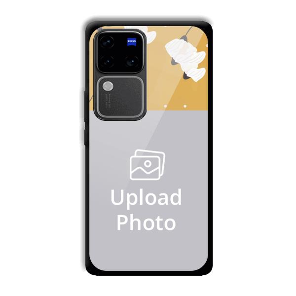 Flowers Background Customized Printed Back Cover for Vivo V30 Pro 5G