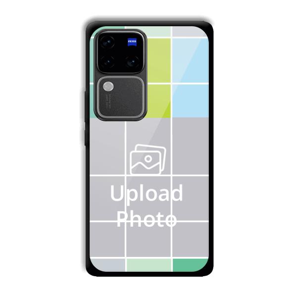Grid Customized Printed Back Cover for Vivo V30 Pro 5G