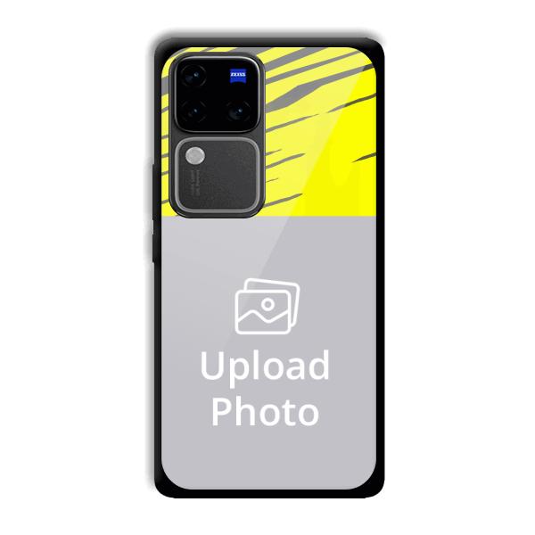 Yellow Lines Customized Printed Back Cover for Vivo V30 Pro 5G