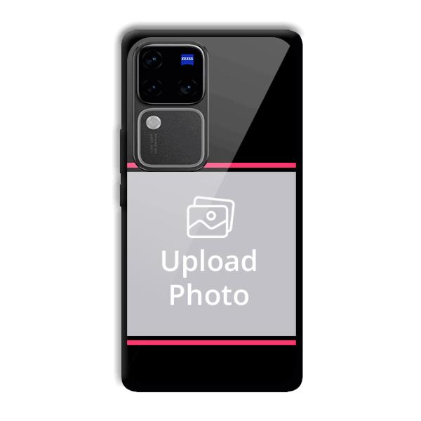 Pink Lines Customized Printed Back Cover for Vivo V30 Pro 5G
