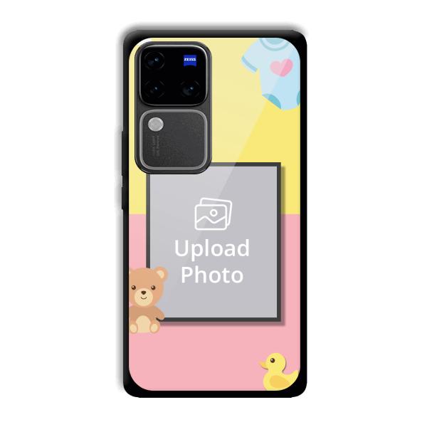 Teddy Bear Baby Design Customized Printed Back Cover for Vivo V30 Pro 5G