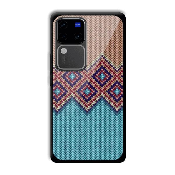 Fabric Design Phone Customized Printed Back Cover for Vivo V30 Pro 5G
