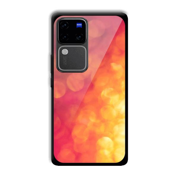 Red Orange Phone Customized Printed Back Cover for Vivo V30 Pro 5G