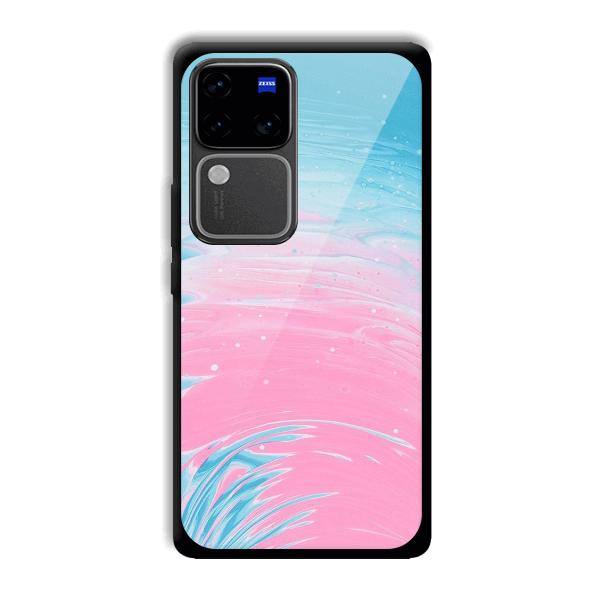 Pink Water Phone Customized Printed Back Cover for Vivo V30 Pro 5G