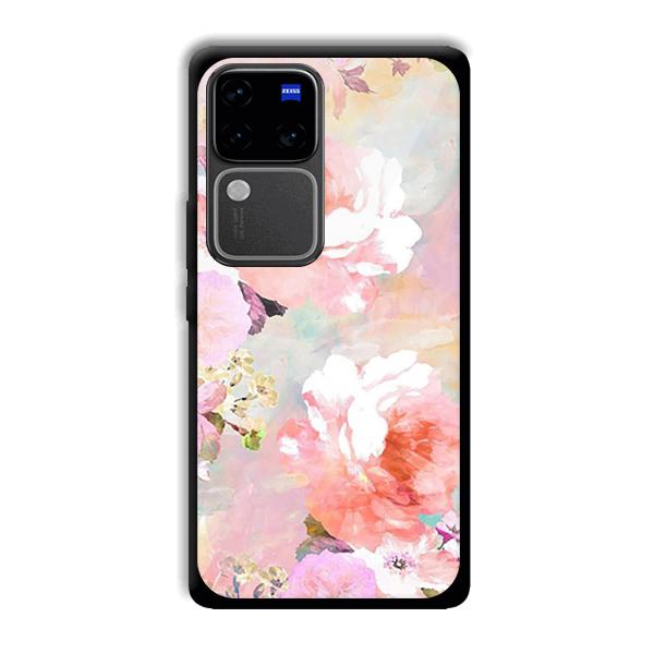 Floral Canvas Phone Customized Printed Back Cover for Vivo V30 Pro 5G