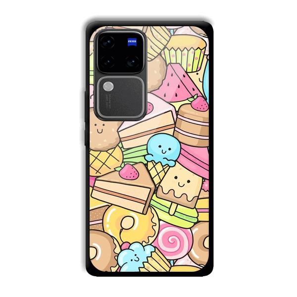Love Desserts Phone Customized Printed Back Cover for Vivo V30 Pro 5G