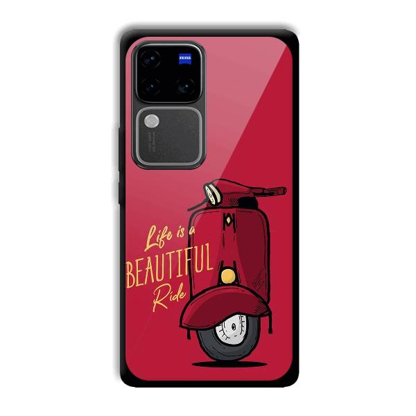 Life is Beautiful Phone Customized Printed Back Cover for Vivo V30 Pro 5G