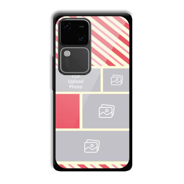 Diagnol Frame Customized Printed Back Cover for Vivo V30
