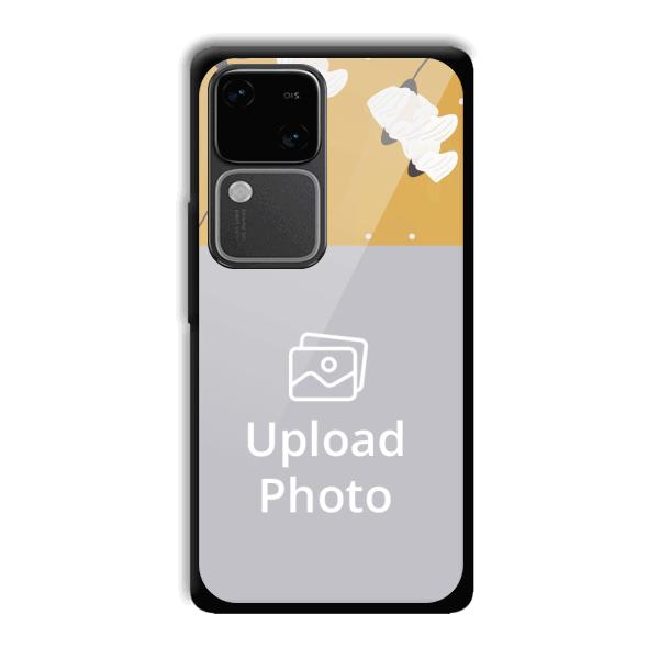 Flowers Background Customized Printed Back Cover for Vivo V30