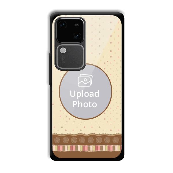 Brown Design Customized Printed Back Cover for Vivo V30