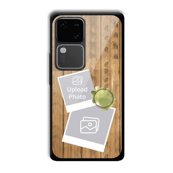 Wooden Photo Collage Customized Printed Back Cover for Vivo V30